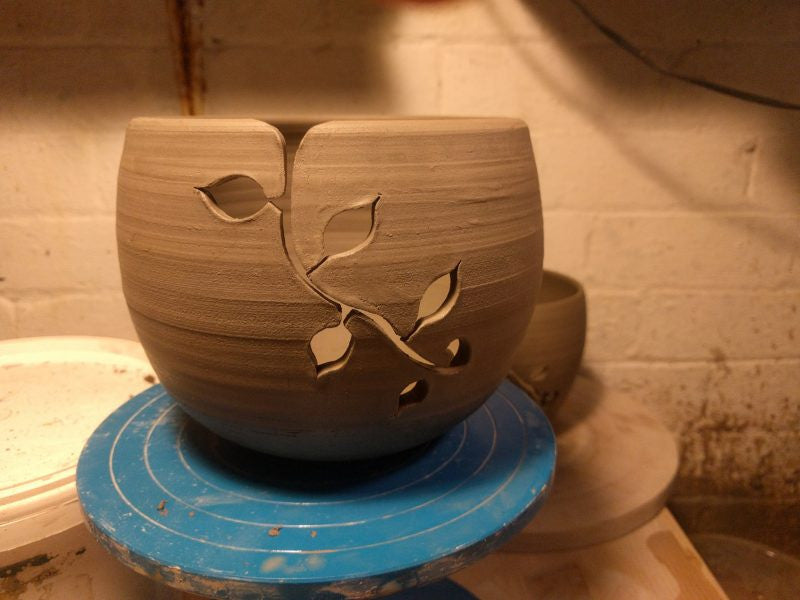 Carving Clay – How to make Stoneware knitting Bowls