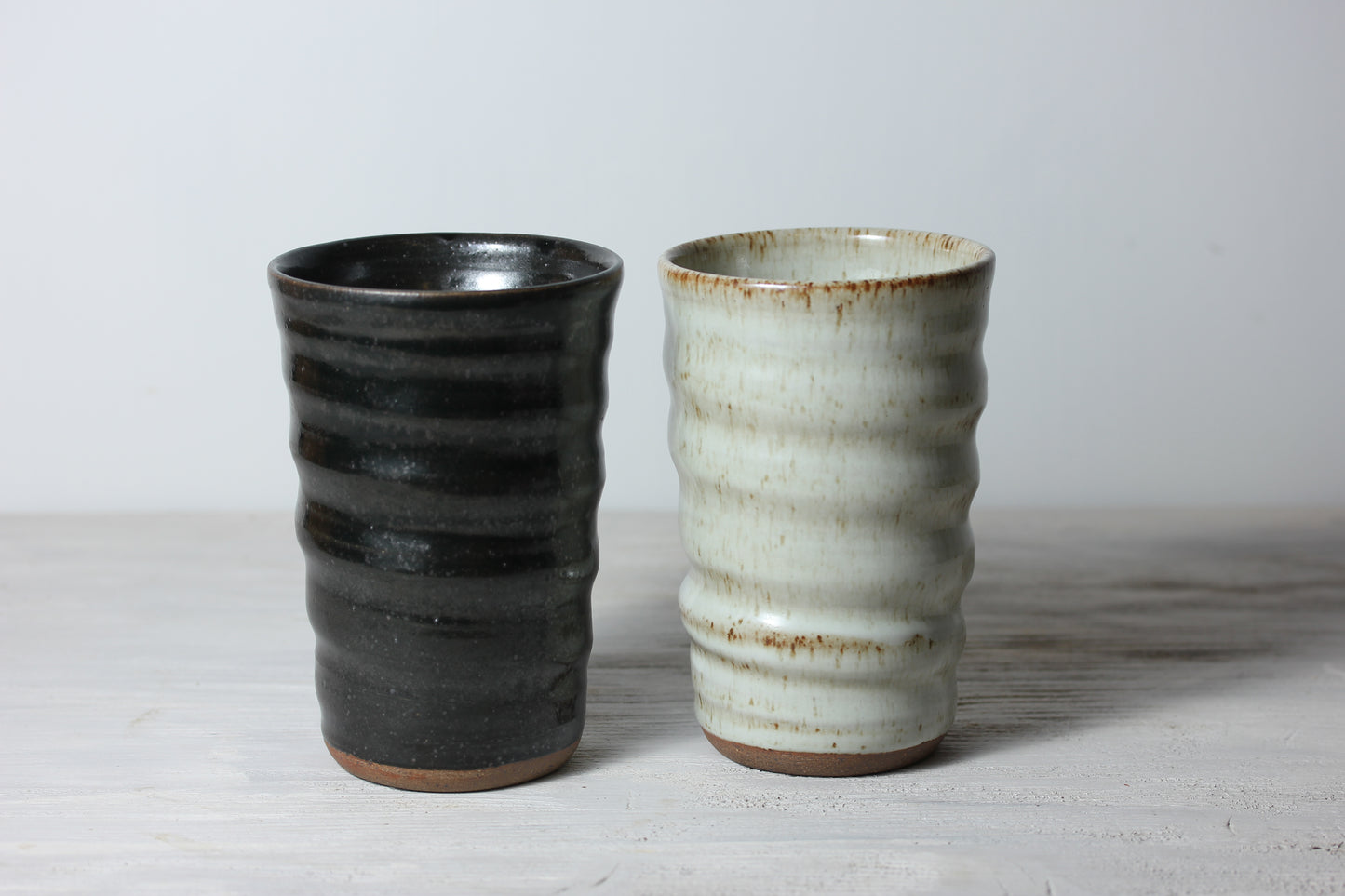 Pair Rustic Tumblers- #13 Seconds Sale