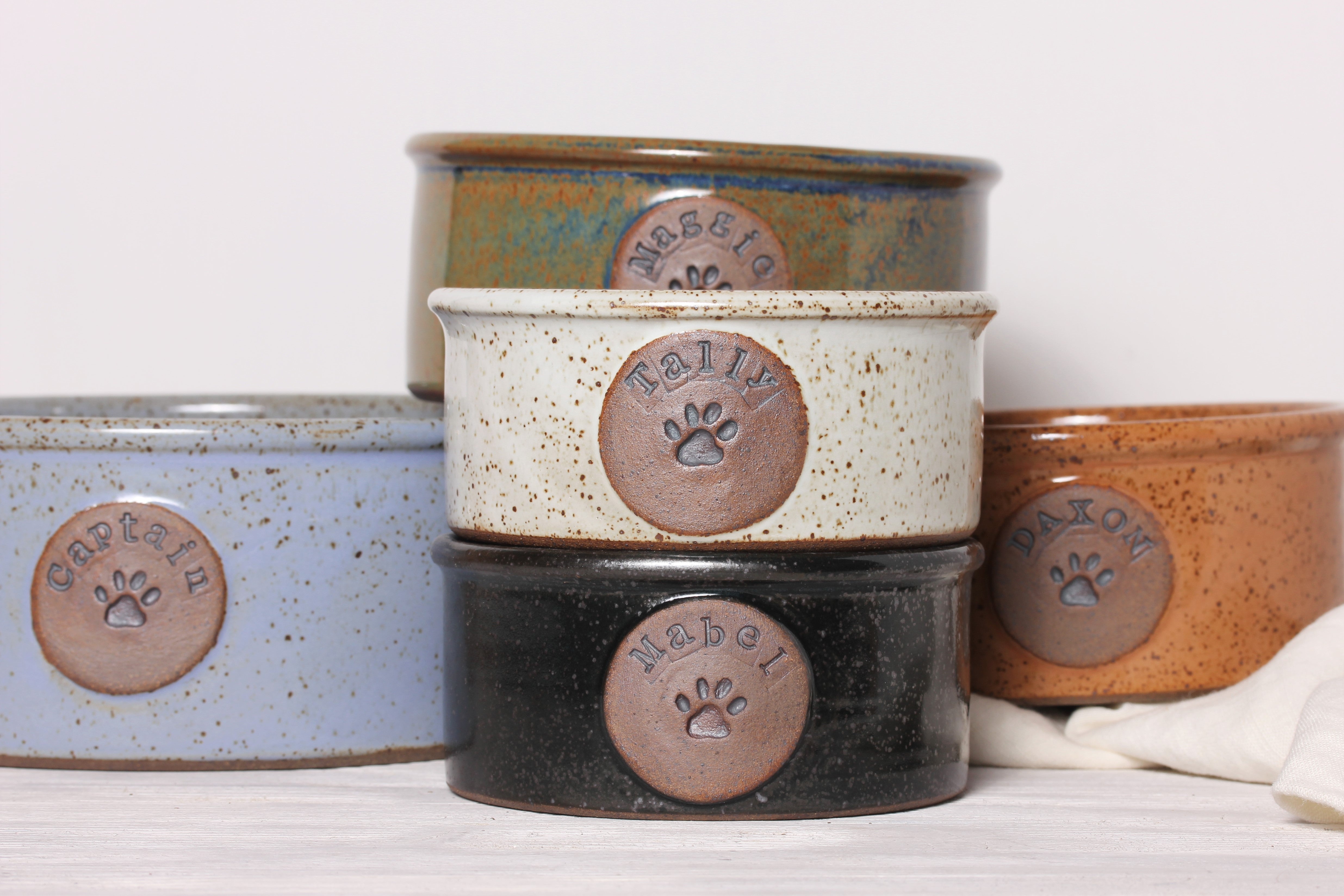 Personalised Dog Bowl A Special Handmade Pottery Gift The Little Pot Company